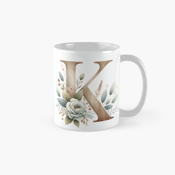 Item preview, Farmhouse Floral Monogram K – Rustic Western Wall Art designed and sold by WF-Studio.