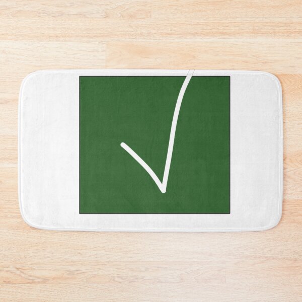 Item preview, Green Square With White Check Mark Icon Symbolizing Approval And Completion designed and sold by Beautiful art store.