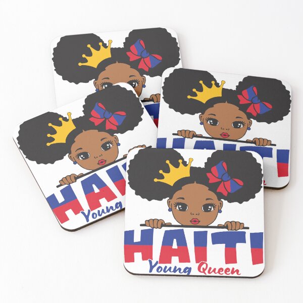 Item preview, Haiti Young Queen, Haitian Flag Tee for Kids, Melanin Pride, Happy Haitian 1804, Independence Day, Black history month designed and sold by PrintItStudio.