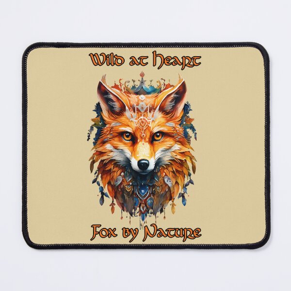 Item preview, Wild at Heart Fox by nature - fox art designed and sold by Doodle-Bloom.