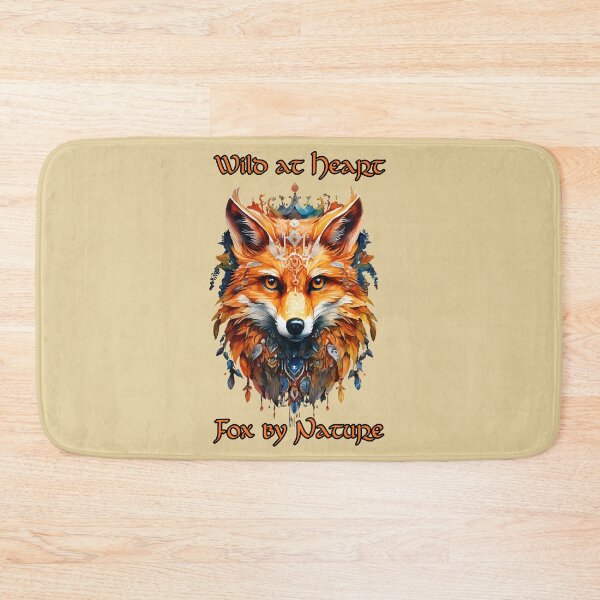 Item preview, Wild at Heart Fox by nature - fox art designed and sold by Doodle-Bloom.