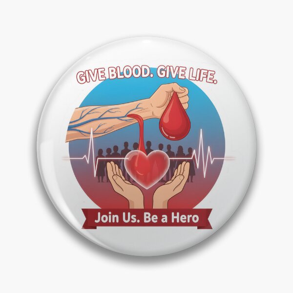 Item preview, Blood Draw - Give Blood Give Life Join Us Be a Hero designed and sold by Perloth.
