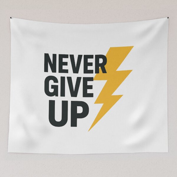 Item preview, Never Give Up designed and sold by RamiStore123.