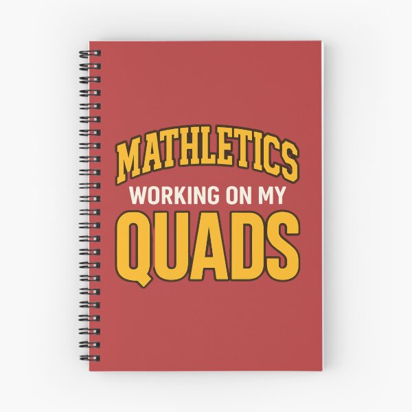 Item preview, Mathletics – Working On My Quads Funny Math Pun designed and sold by SlomianyPisarz.