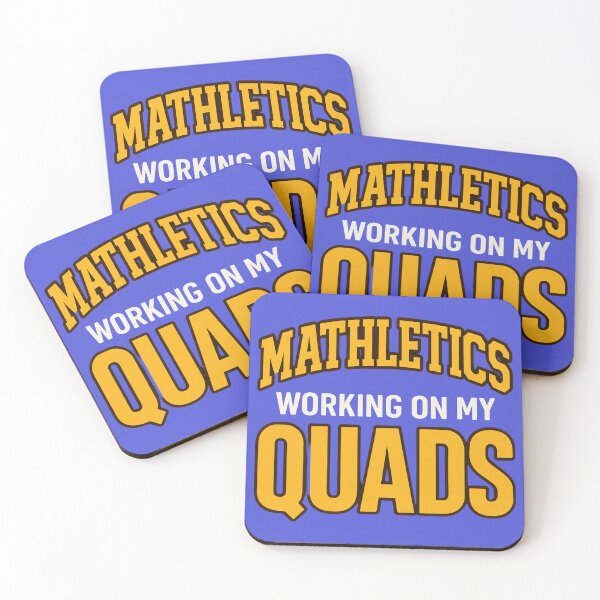 Item preview, Mathletics – Working On My Quads Funny Math Pun designed and sold by SlomianyPisarz.