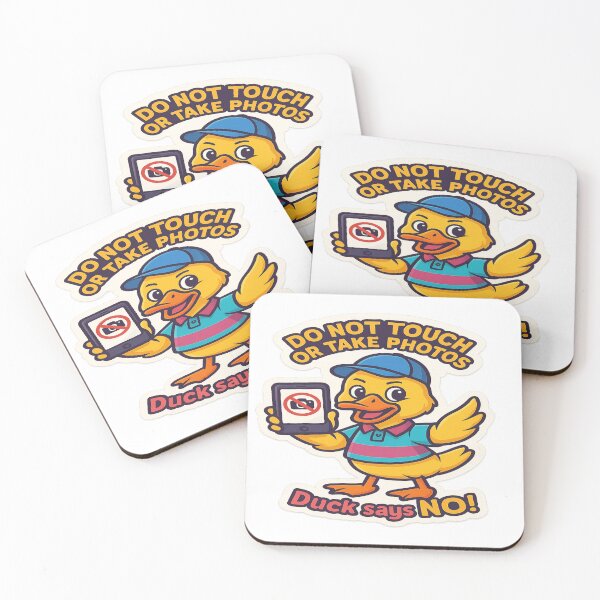 Item preview, Duck Says NO – Funny Do Not Touch Sticker designed and sold by alizo74.