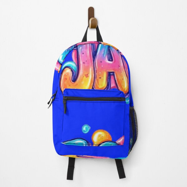 Item preview, Colorful 3D Name Jacob – Neon Bubble Letters Design designed and sold by AlexLineArt.