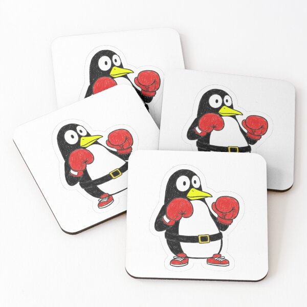 Item preview, determined boxing penguin cartoon designed and sold by dnixonfrances02.