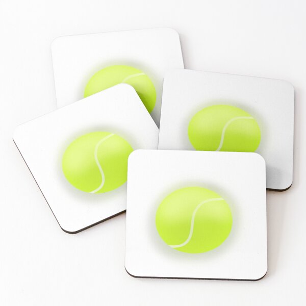 Item preview, Tennis Ball With Curved White Seam Floating On White Background  designed and sold by Beautiful art store.