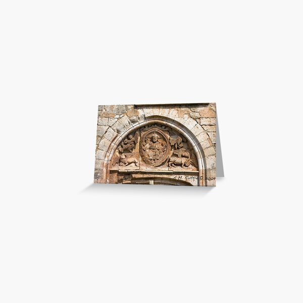 Goujounac, Curious and Exquisite Tympanum Greeting Card