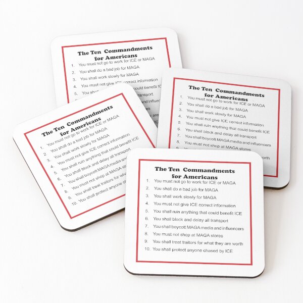 Item preview, The Ten Commandments for Americans designed and sold by ret37.