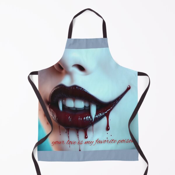 Item preview, Gothic Vampire Lips "Your love is my favorite poison" | Dark Romance Art designed and sold by EnigmaticGoth.