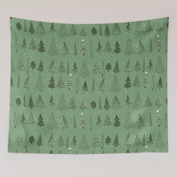 Item preview, Wintergreen Lines - Lights & Snow designed and sold by Nicole Dawn Design.