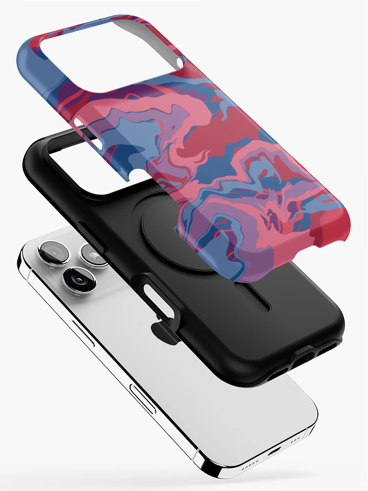Thumbnail 2 of 4, iPhone Case, Color Ripples designed and sold by StarlitFirefly.