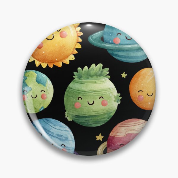 Item preview, Cute Cartoon Planets with Smiling Faces  designed and sold by vladocar.