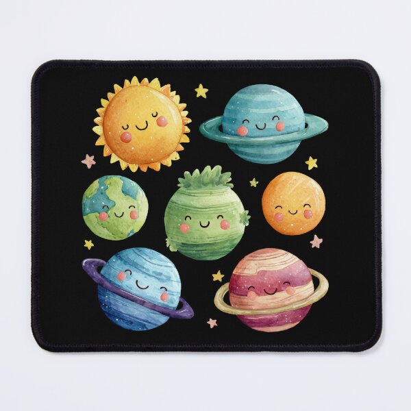 Item preview, Cute Cartoon Planets with Smiling Faces  designed and sold by vladocar.