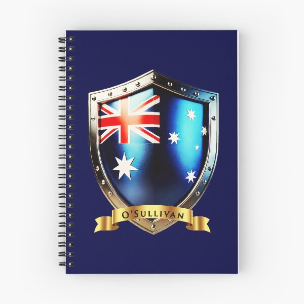 Item preview, O'Sullivan Family Australia Shield Bold Heritage Crest designed and sold by Highlandkings.