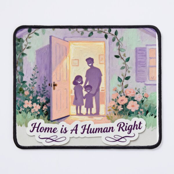Item preview, Home is a Human Right Stickers and Apparel designed and sold by zkerzner.