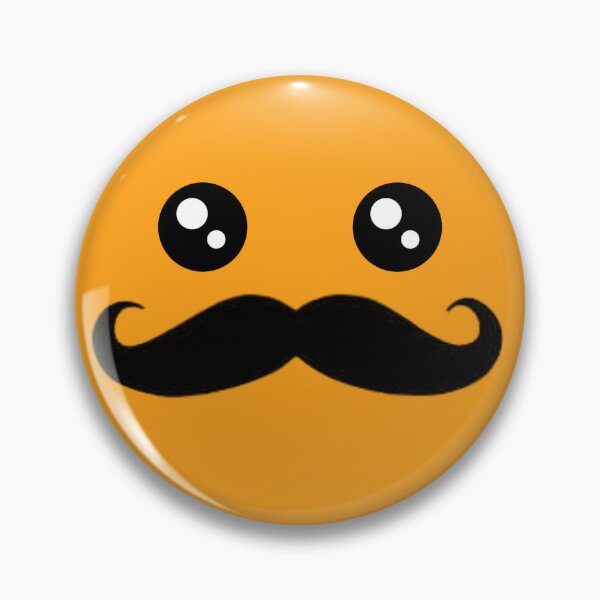 Item preview, orange mustache face 1 designed and sold by grxyv.