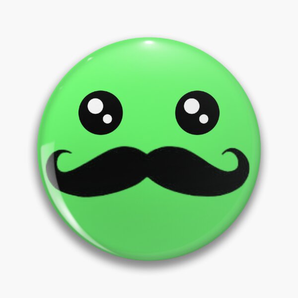 Item preview, green mustache face  designed and sold by grxyv.