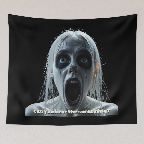 Item preview, Psychological Horror Art "can you hear the screaming?" | Ghost Scream designed and sold by EnigmaticGoth.