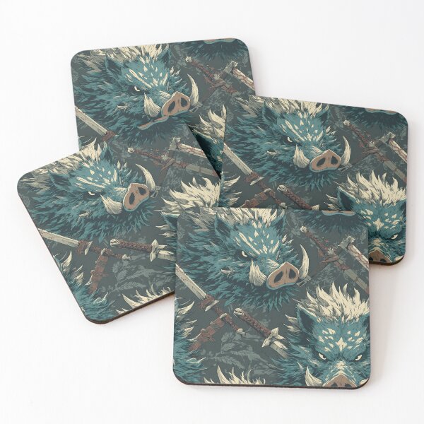 Item preview, Warrior Wild Boar Illustration – Fantasy Samurai Boar Design designed and sold by Meiersbeste.