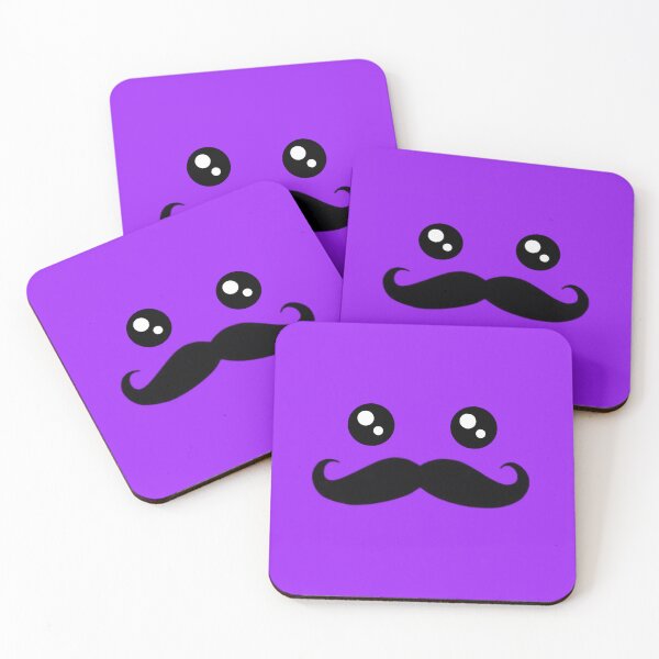 Item preview, purple mustache face  designed and sold by grxyv.