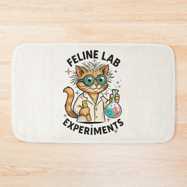 Item preview, Feline Lab Experiments Cute Cat Scientist with Goggles Design designed and sold by Dantin.