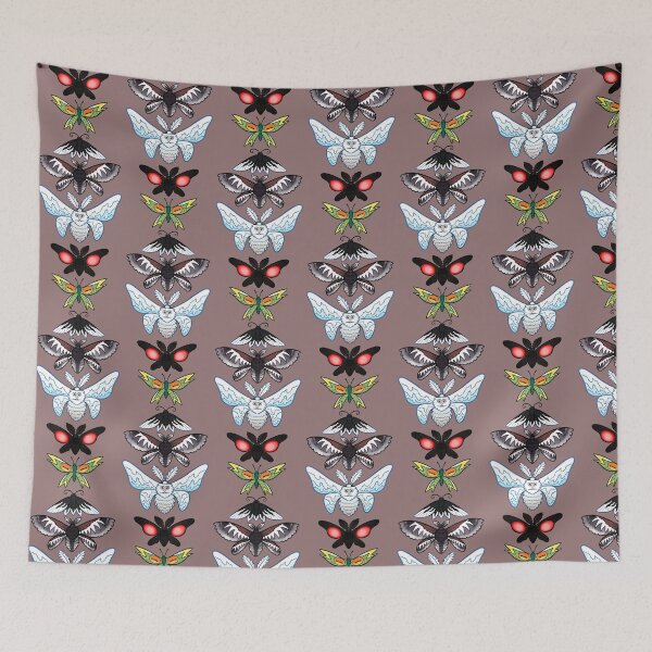 Item preview, Cryptid Moths designed and sold by Spadefish Art.