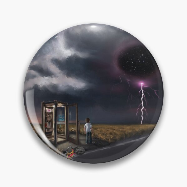 Item preview, The Storm Is Coming — Surreal Cosmic Sci-Fi Art Inspired by Stranger Things designed and sold by Fantasy Illustrations & Fan Art.