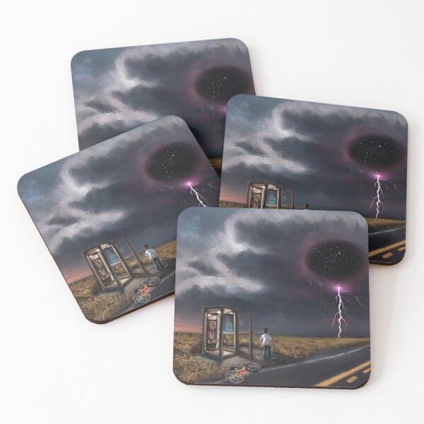 Item preview, The Storm Is Coming — Surreal Cosmic Sci-Fi Art Inspired by Stranger Things designed and sold by Fantasy Illustrations & Fan Art.
