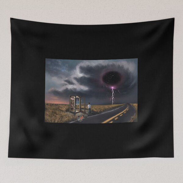 Item preview, The Storm Is Coming — Surreal Cosmic Sci-Fi Art Inspired by Stranger Things designed and sold by Fantasy Illustrations & Fan Art.