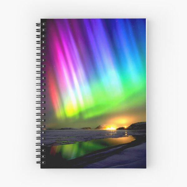 Item preview, Vibrant Aurora Over Frozen Landscape designed and sold by Exodoi.