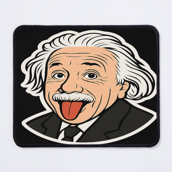 Item preview, Einstein Funny Cartoon Scientist Tongue Out designed and sold by Owcomm.