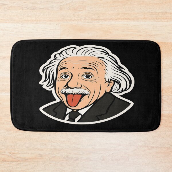 Item preview, Einstein Funny Cartoon Scientist Tongue Out designed and sold by Owcomm.