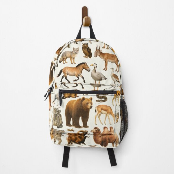 Item preview, Animals of the Gobi Desert Retro Wildlife Illustration designed and sold by kakarikihill.