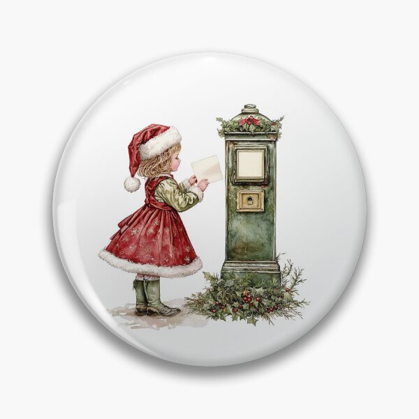Item preview, Little Girl Mailing Christmas Letter designed and sold by Liededrom..