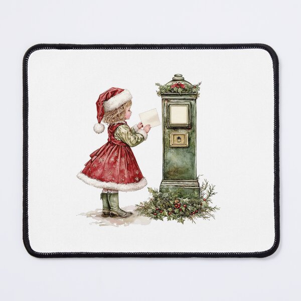 Item preview, Little Girl Mailing Christmas Letter designed and sold by Liededrom..