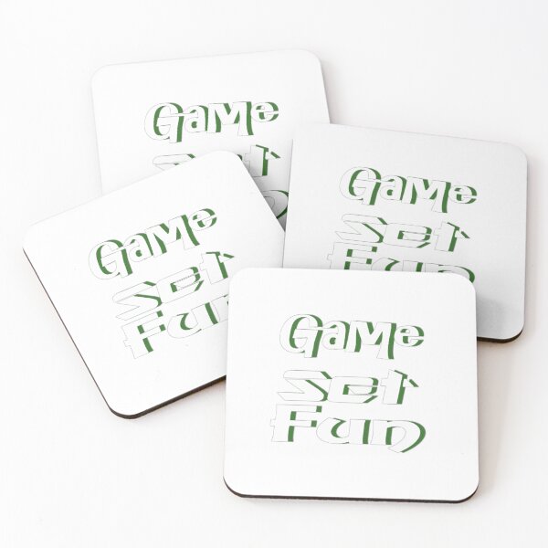 Item preview, Game Set Fun Typography Art With Green Shadow  designed and sold by Beautiful art store.