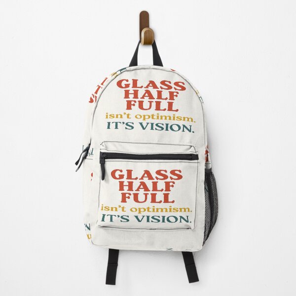 Item preview, Glass Half Full – Motivational Quote | Optimism Mindset Vision Design designed and sold by IAmUndefined.