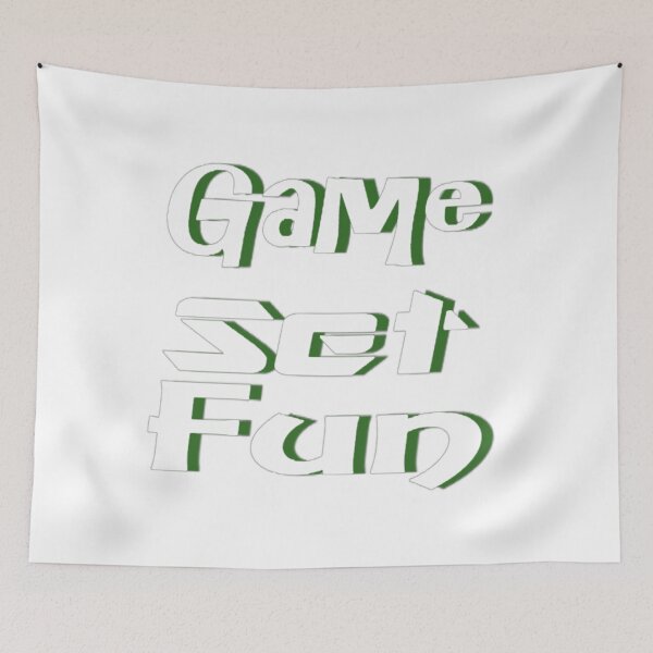 Item preview, Game Set Fun Typography Art With Green Shadow  designed and sold by Beautiful art store.