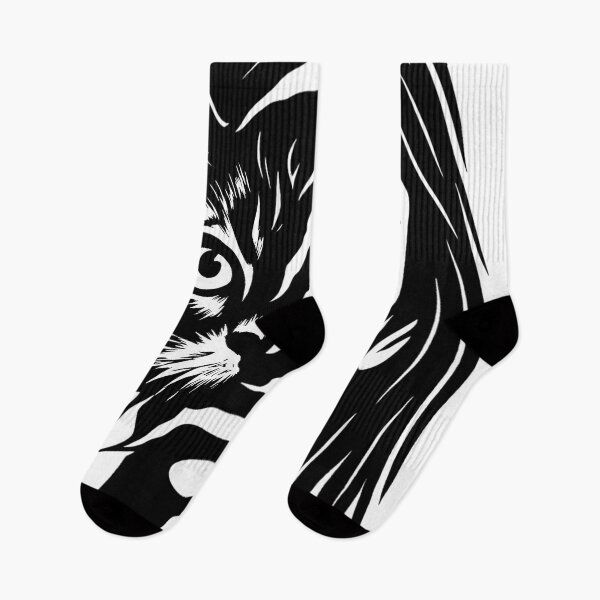 Item preview, Surreal Cat Face Optical Illusion – Black and White Girl Portrait, Transparent High Contrast Art designed and sold by Pet Lovers Market.