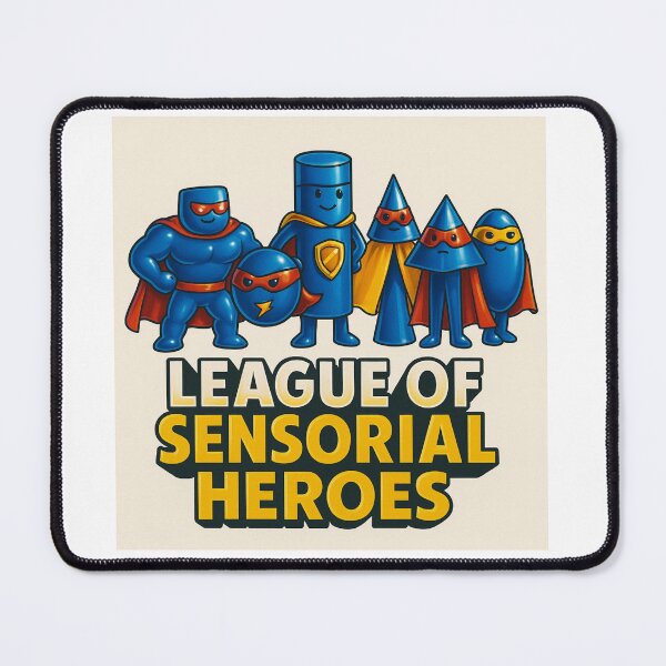 Item preview, League of Sensorial Heroes – Montessori Geometric Solids Superhero Design designed and sold by MforMontessori.