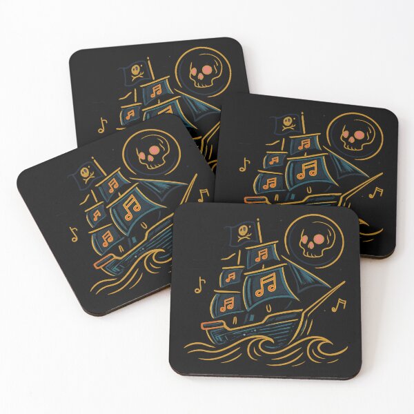 Item preview, Pirate Waves – Skull & Sound Design designed and sold by HT-Creative.