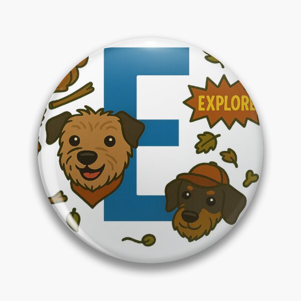 Item preview, Letter E Explorer Mug – Cartoon Juno the Terrier Coffee Cup designed and sold by anniejunoaxie.