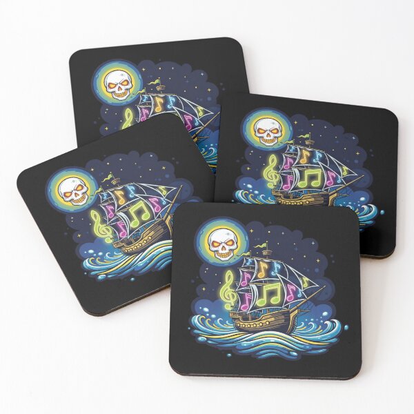 Item preview, Pirate Waves – Skull & Sound Design designed and sold by HT-Creative.