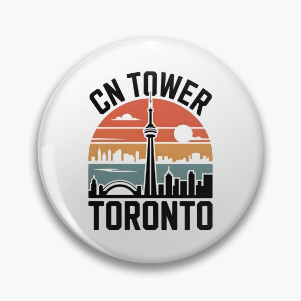 Item preview, CN Tower Toronto Retro Sunset Skyline designed and sold by Paper Drip.