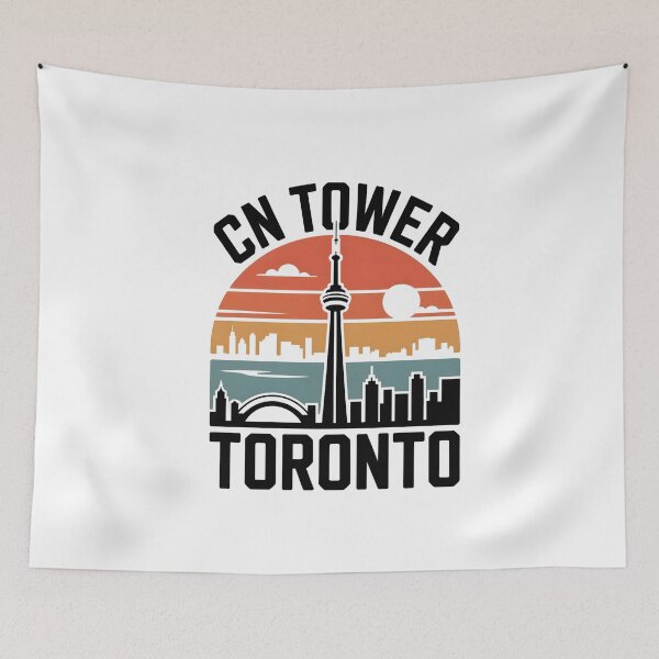 Item preview, CN Tower Toronto Retro Sunset Skyline designed and sold by Paper Drip.