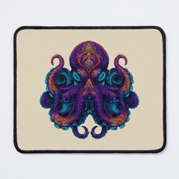 Item preview, Psychedelic Neon Octopus – Mystical Tentacle Art designed and sold by Meiersbeste.