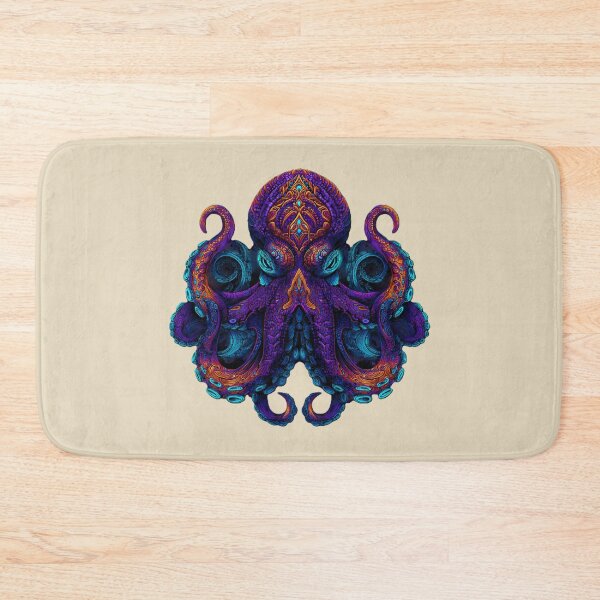 Item preview, Psychedelic Neon Octopus – Mystical Tentacle Art designed and sold by Meiersbeste.